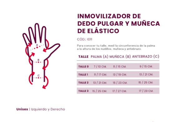 INMOVILIZADOR MUÑECA Y PULGAR LARGO - Image 3
