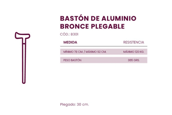 BASTÓN ALUMINIO PLEGABLE - Image 2